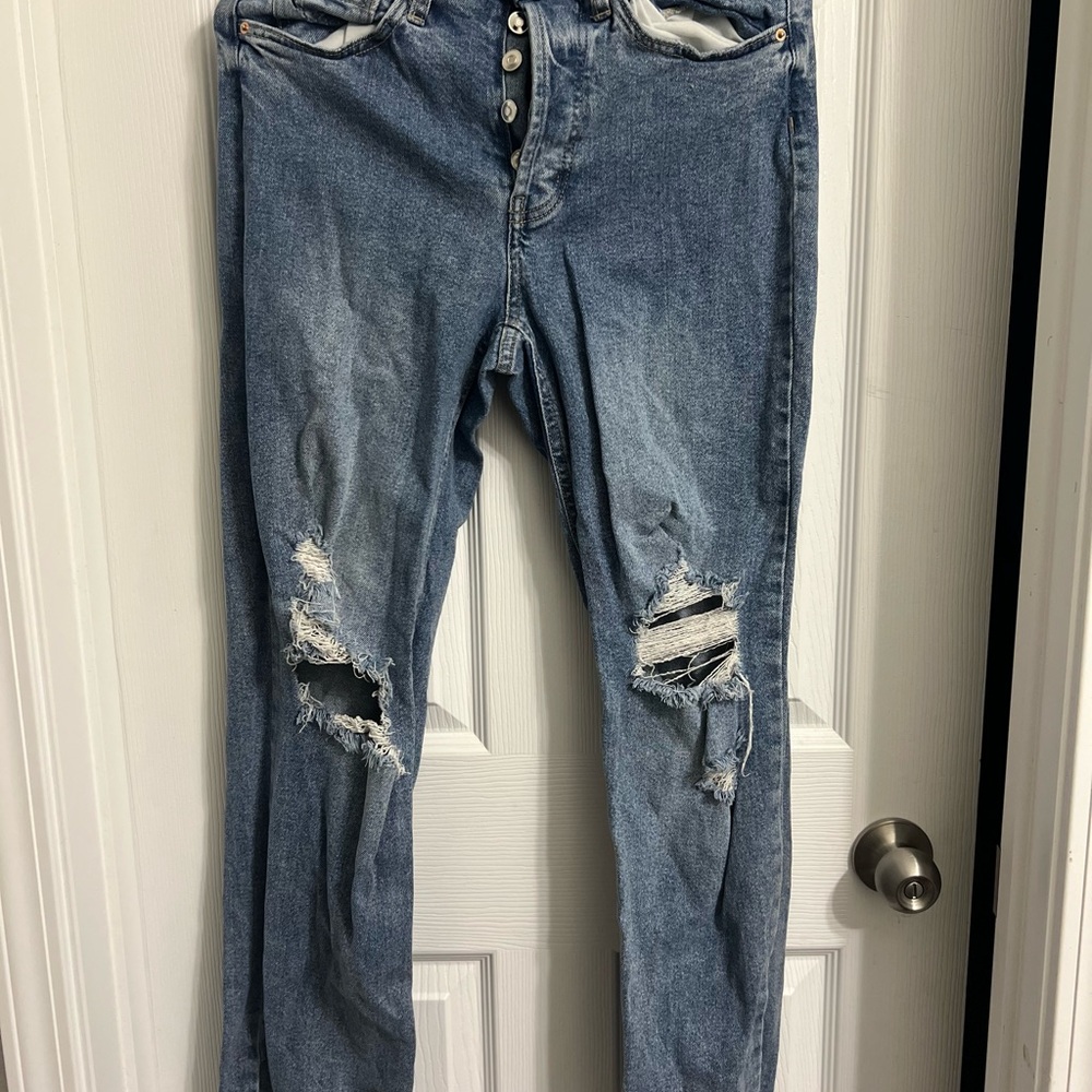 wild fable High-Rise Distressed Blue Jeans